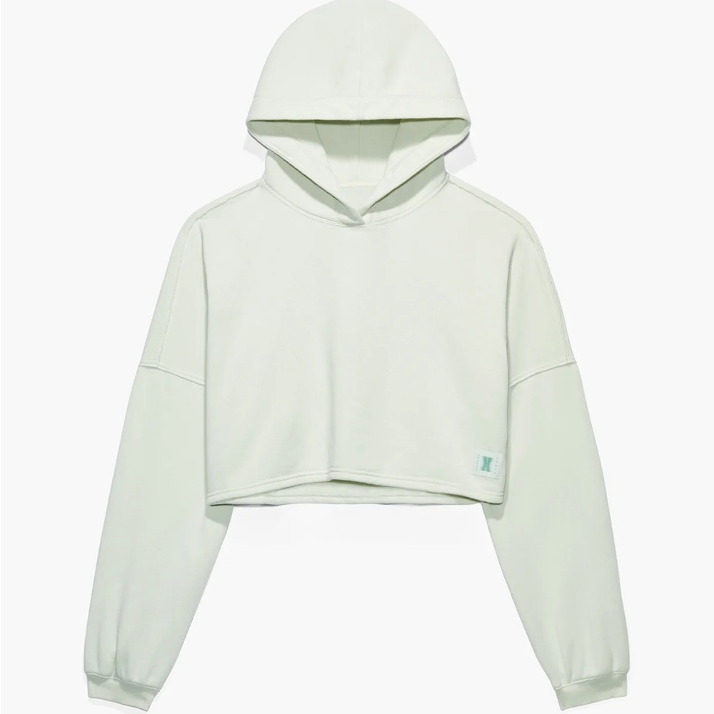 Savage X Fenty Minty White  Xssential Crop Hoodie - Picture 6 of 13